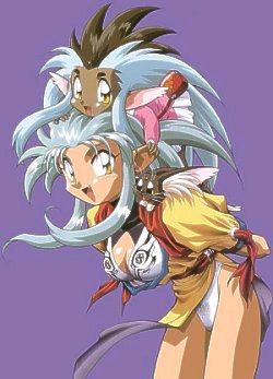 Ryoko (with Ryo-ohki-chan) from Tenchi-Muyo!