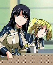 Brunette and blonde cadets from Misaki Chronicle