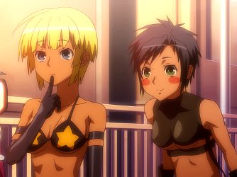 Kujika and Kuzuri from Sekirei:  Pure Engagement
